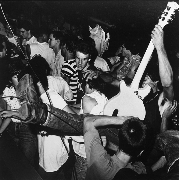 "White Flag- Dead Kennedy show" silver gelatin print, 10"x10" 1984 : Duke center for documentary photography : Thurston Howes Photography